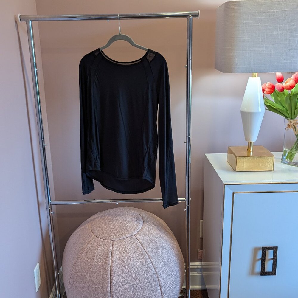 Lululemon Sculpt Long-Sleeve Shirt (Size M, Black)